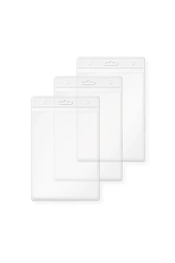 Mapi Kart Poşeti Dikey PVC NO:81 165 x 120 MM Şeffaf Dikey Kart Poşeti (100 Lü Paket)