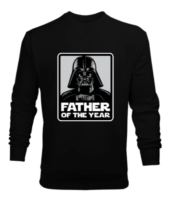 Darth Vader Father Of The Year Siyah Erkek Sweatshirt