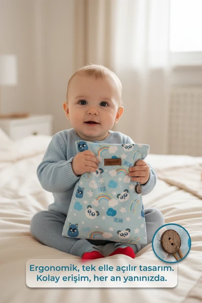 Anne Bebek Bakım Çantası Yenidoğan Alt Açma Değiştirme Düzenleyici Çantası Organizer Dream - Resim 3