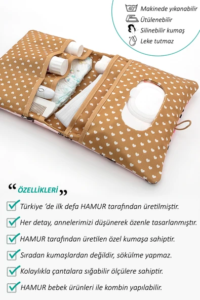 Anne Bebek Bakım Çantası Yenidoğan Alt Açma Değiştirme Düzenleyici Çantası Organizer Kuğu - Resim 2