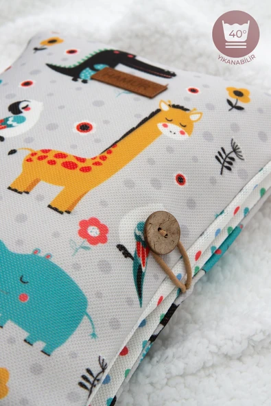 Anne Bebek Bakım Çantası Yenidoğan Alt Açma Değiştirme Düzenleyici Çantası Organizer Animal - Resim 7