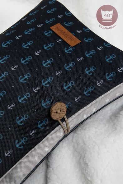 Anne Bebek Bakım Çantası Yenidoğan Alt Açma Değiştirme Düzenleyici Çantası Organizer Anchor - Resim 8