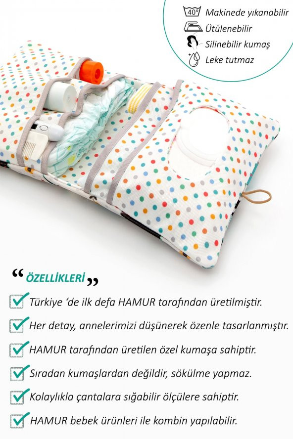 Anne Bebek Bakım Çantası Yenidoğan Alt Açma Değiştirme Düzenleyici Çantası Organizer Animal - 3