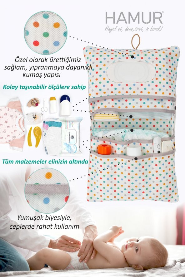 Anne Bebek Bakım Çantası Yenidoğan Alt Açma Değiştirme Düzenleyici Çantası Organizer Animal - 4
