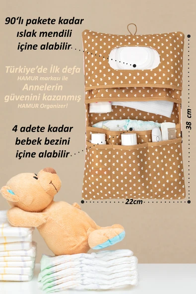 Anne Bebek Bakım Çantası Yenidoğan Alt Açma Değiştirme Düzenleyici Çantası Organizer Kuğu - Resim 5