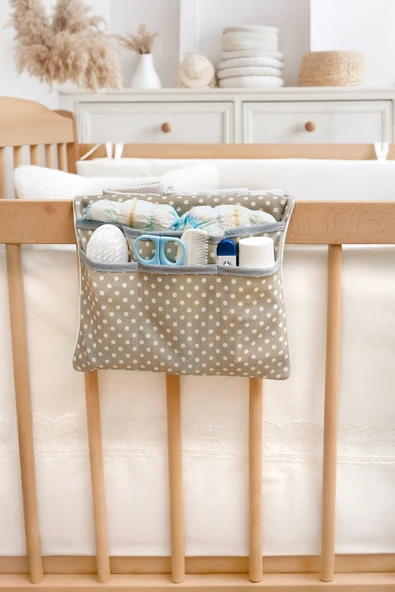 Anne Bebek Bakım Çantası Yenidoğan Alt Açma Değiştirme Düzenleyici Çantası Organizer Melis - 4