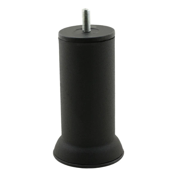 Mobilya Metal Kanepe Baza Yatak Koltuk Destek Ayağı M8 Civata Siyah Metal Ayakları 12 Cm - 7