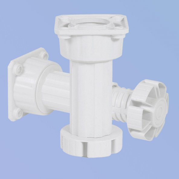 Mobilya Baza Mutfak Dolap Masa Puf Sehpa TV Ünitesi Ayağı Ayarlanabilir 10 cm Beyaz Ayak - 4