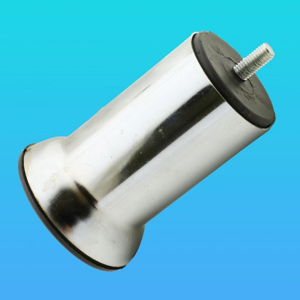 Mobilya Metal Kanepe Puf Baza Koltuk Orta Destek Ayağı M8 Civata Krom Metal Ayak 10 Cm - Resim 3