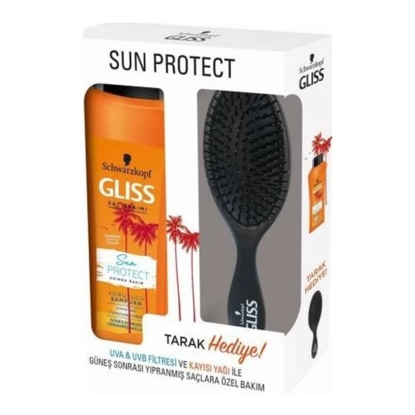 Gliss Şampuan Sun Protect Güneş Koruyucu 500 ml Tarak Hediye