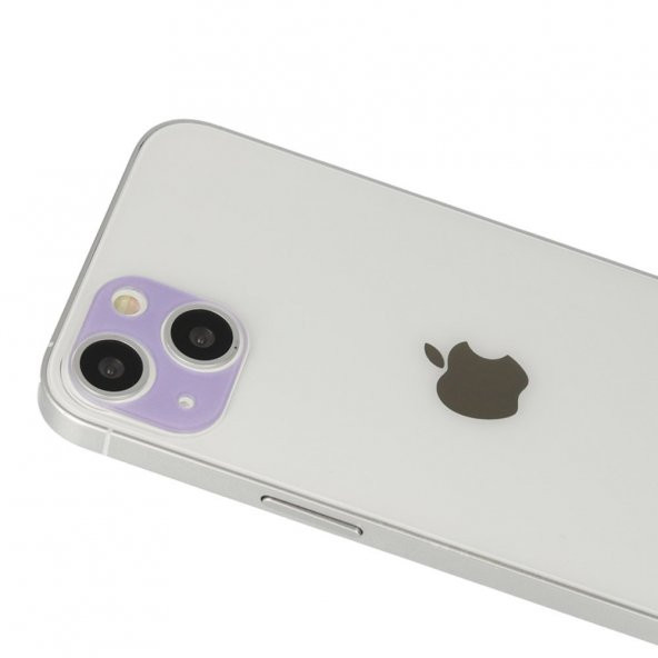 iPhone 13 Mini Rainbow Kamera Lens Koruma Cam - Mor