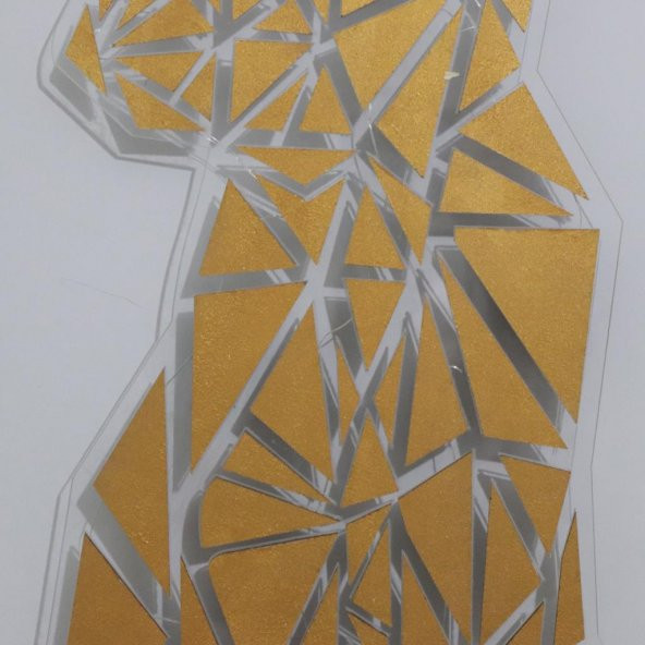 Veraart Işıklı Geometrik Kedi Duvar Dekorlu Gece Lambası 80 cm - 11