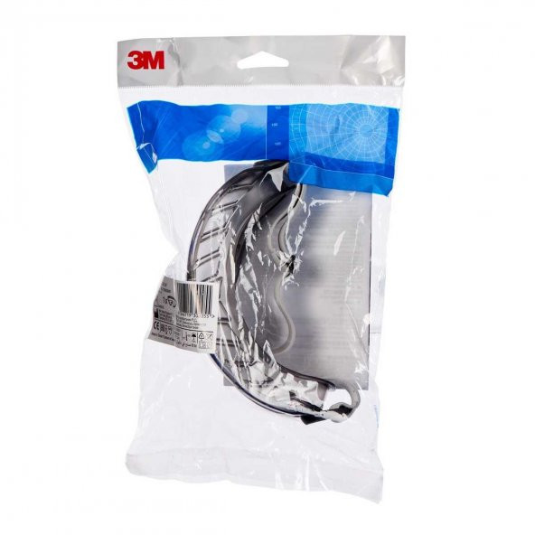 3M 2890A Şeffaf Google Ventilli AS/AF Kimyasal Koruyucu Güvenlik Gözlüğü - 3