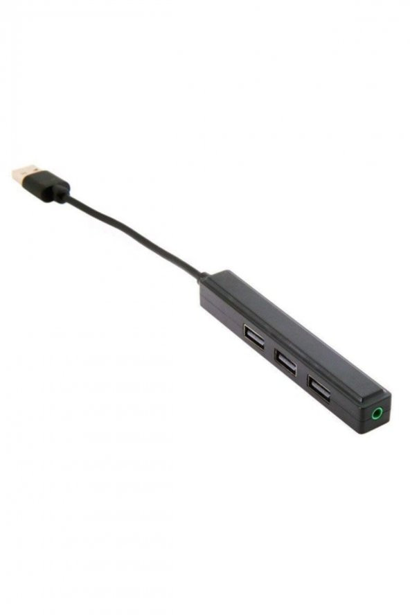 Usb 3.0 3.5mm Dijital Ses Çıkışı 3 Usb 2.0 Hub Çoğaltıcı Adaptörü - 1