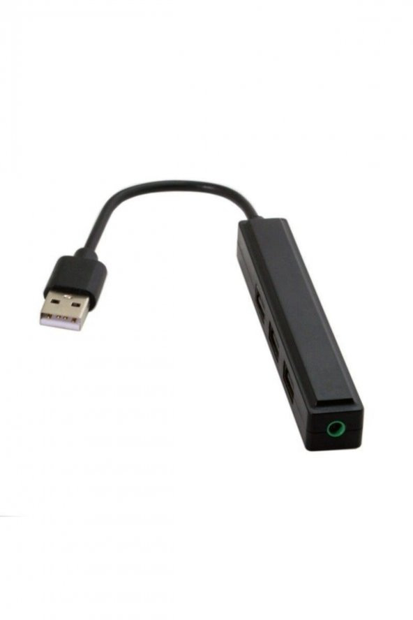 Usb 3.0 3.5mm Dijital Ses Çıkışı 3 Usb 2.0 Hub Çoğaltıcı Adaptörü - 2