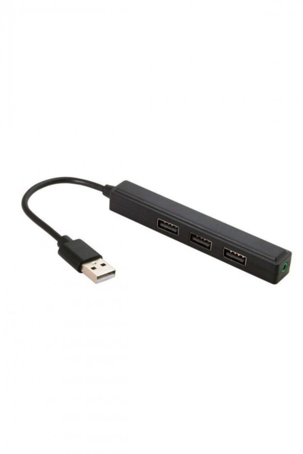 Usb 3.0 3.5mm Dijital Ses Çıkışı 3 Usb 2.0 Hub Çoğaltıcı Adaptörü - 3