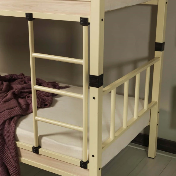 Yurt Genç Çocuk Odası Metal Ranza ve Karyola 90x190 Yatak Ölçülü