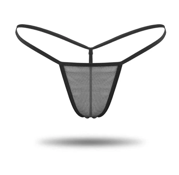 ASM1157 Kadın Siyah Transparan Tül String ürün görseli 1