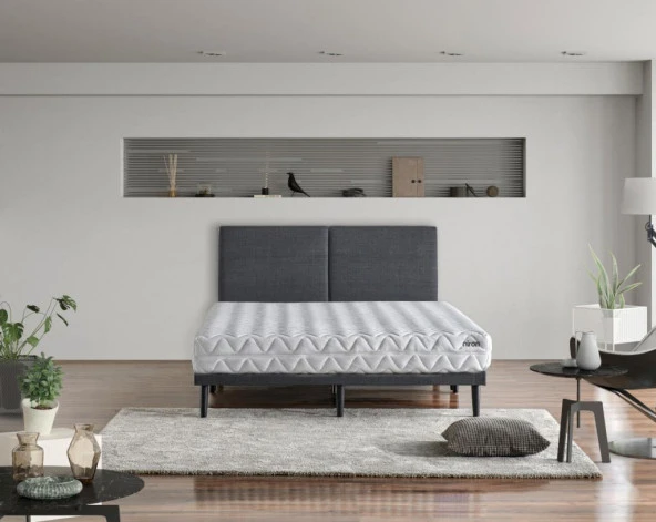 Niron Pocket 150x200 cm Çift Kişilik Yatak Katlanır Baza Başlık Takımı - Katlanır Baza, Başlık ve Yatak Seti