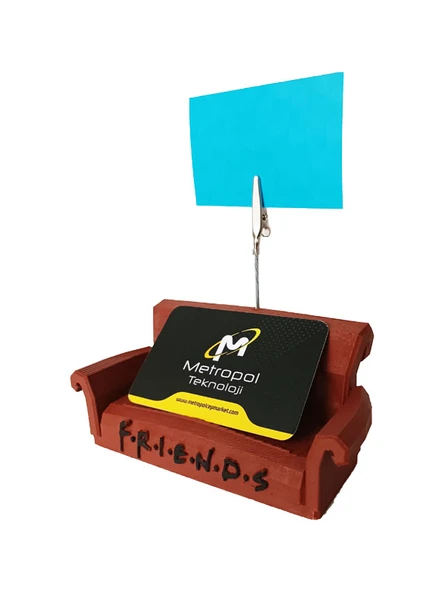 Friends Dizi Central Perk Koltuk Kanepe Dekoratif Biblo Large Boy Kartvizitlik ve Not Tutacağı 2'si Bir Arada - 3