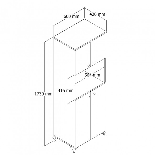 MOXEN MFD1 MİKRODALGA FIRIN DOLABI - 4