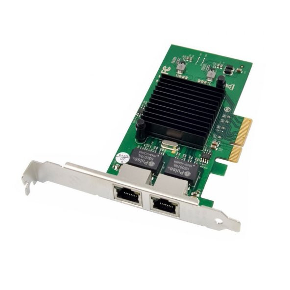 PCIE X4 çift RJ45 Gigabit Ethernet sunucu çift bağlantı ethernet kartı