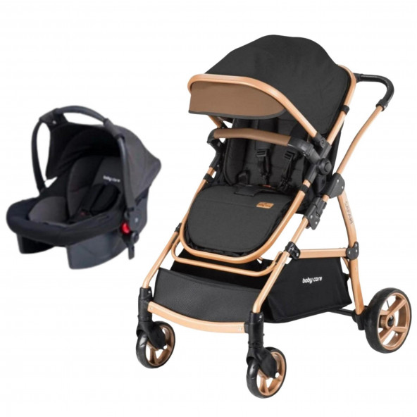 Baby Care Siyah Bc-310 Safari Trio Travel Bebek Arabası