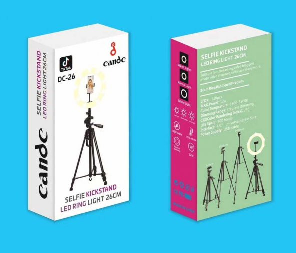 Zore DC-26 Tripod Ring Light - 4