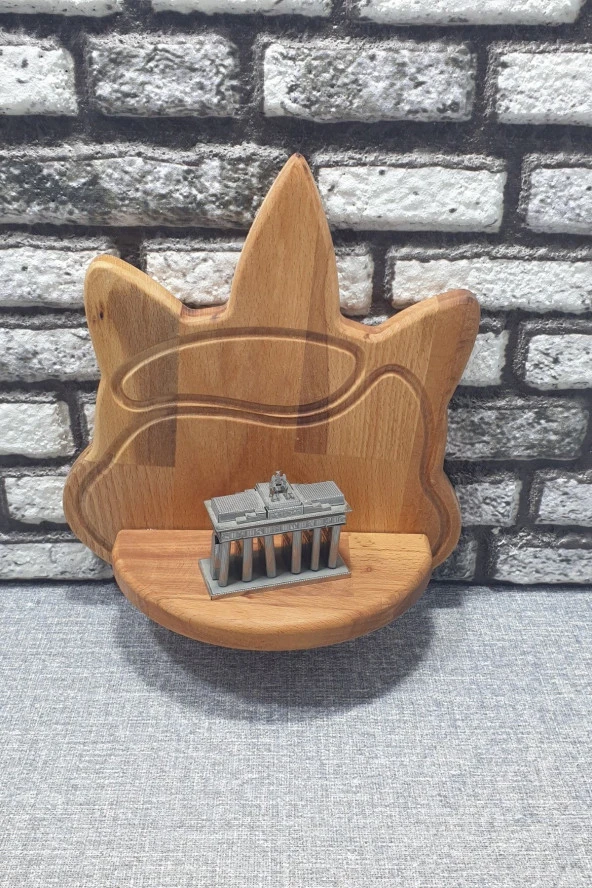 Dekoratif Duvar Rafı Ahşap Mumluk & Biblo Rafı Kz1031 - 2