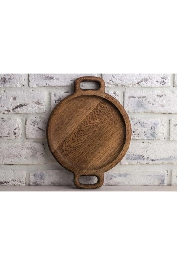 Ahşap Yuvarlak Sofra Servis Peynir Tabağı ürün görseli 1