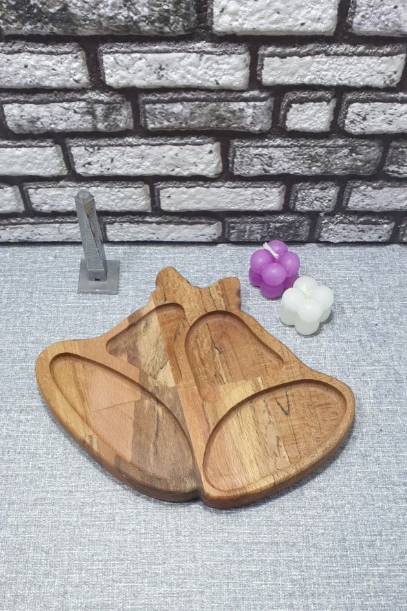 Ahşap Kayın Çerezlik-kahvaltılık Ve Servis- Sunum Tabağı Kz1036