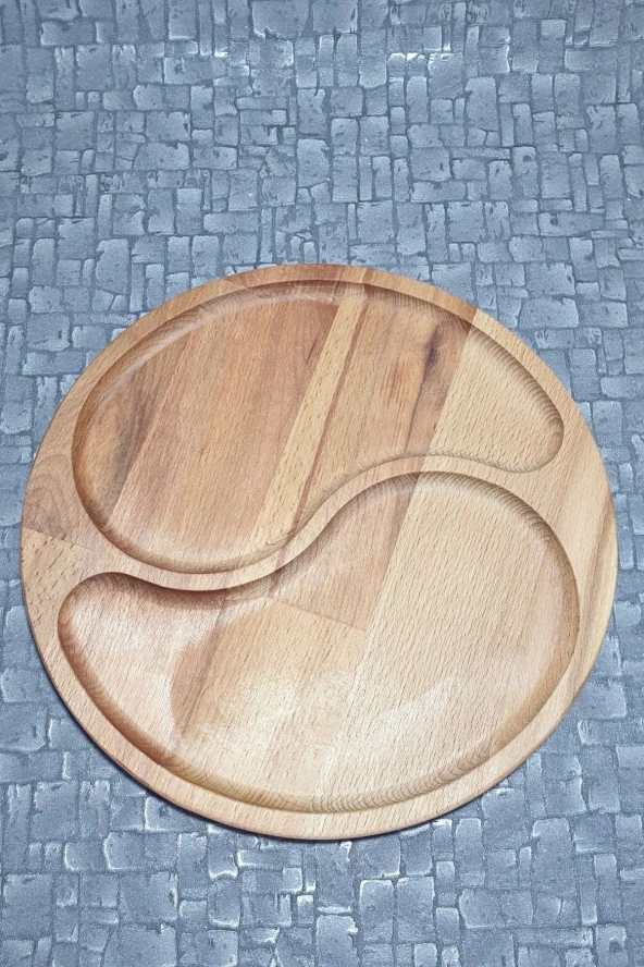 Ahşap Kayın Çerezlik-kahvaltılık Ve Servis- Sunum Tabağı Kz1010 Kzf1010 - 2