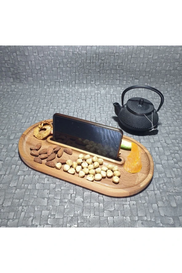Ahşap Kayın Çerezlik-kahvaltılık Ve Servis- Sunum Tabağı Kz1015 - 3