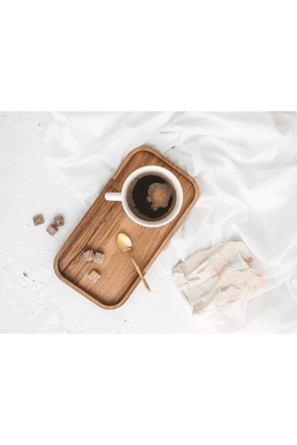 3'lü Set Doğal Ahşap Servis Sunum Ve Servis Tabakları - 4