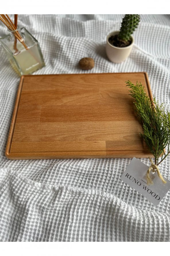 Doğal Ahşap Kesme Ve Sunum Tahtası, Kayın Ağacı - 3