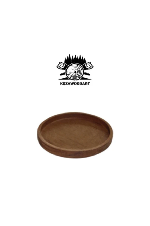 Ahşap Fincan Ve Bardak Altlığı Kahve Altı Oval Tekli