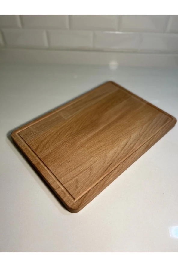 Doğal Ahşap Kesme Ve Sunum Tahtası, Kayın Ağacı - 5