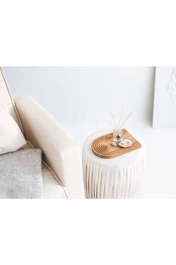 Boho Ahşap Gökkuşağı Sunum Tepsisi Ve Takılık - 4