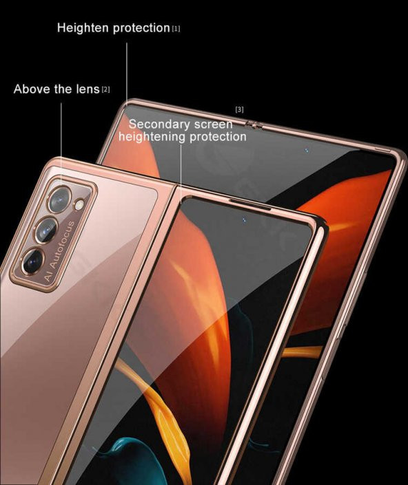 Galaxy Z Fold 2 Kılıf Zore Kıpta Kapak - 4