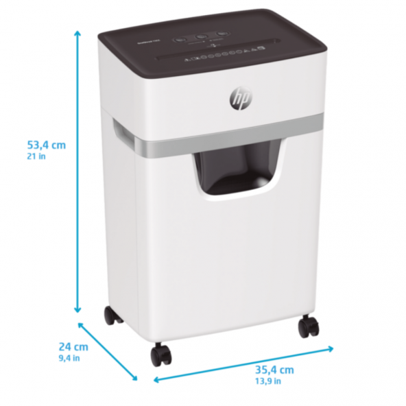 HP OneShred 15CC Evrak İmha Makinesi / Kağıt Kırpma Makinesi - Çapraz /Parçacık kesim-4mm x 35mm-20lt - 4