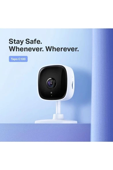 TP-Link Tapo C100 Full HD 1080p Gece Görüşlü 128GB Micro SD Destekli Wi-Fi Kamera - Resim 4