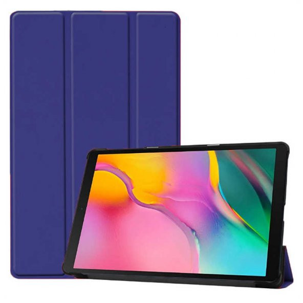 Samsung Galaxy Tab A 8.0 T290 T295 Smart Cover Standlı Uyku Modlu Katlanır Kapaklı Kılıf - 9