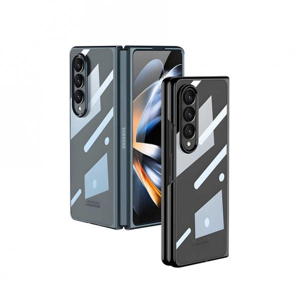 Galaxy Z Fold 4 Kılıf Zore Full Camlı Kıpta Kapak - 6