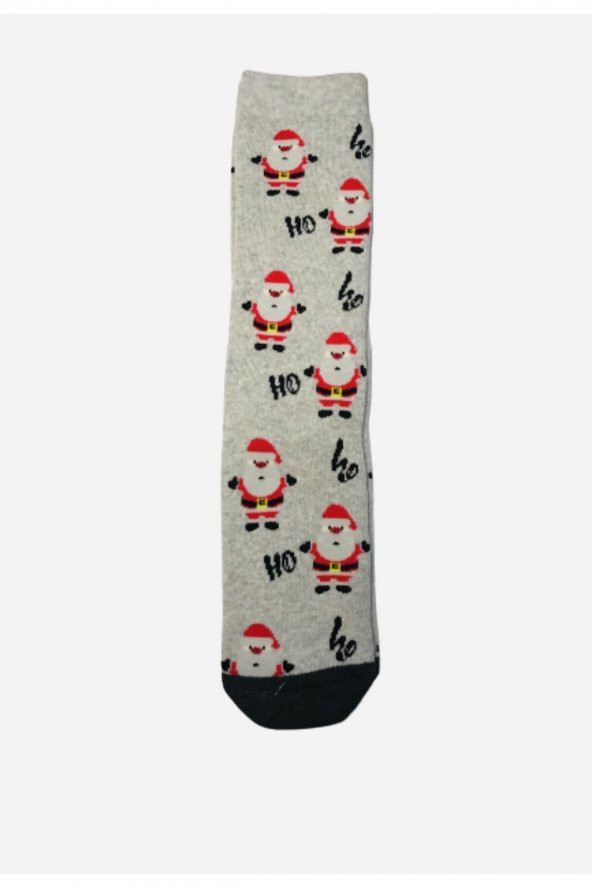 Unisex Noel Baba Desenli Çorap Yeni Yıl Çorabı