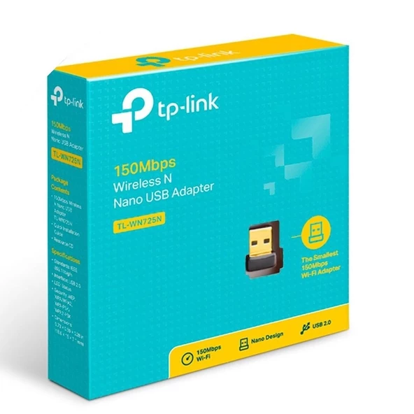 Tp-Link TL-WN725N 150Mbps Nano USB Adaptör - Resim 3