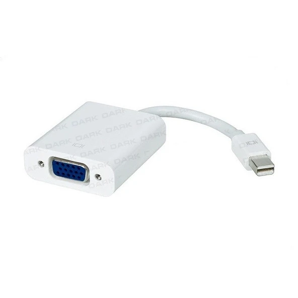 Dark Mini DisplayPort to VGA Dişi Çevirici - 3