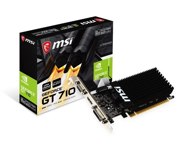 MSI GeForce GT 710 2GD3H 2G DDR3 Low Profile 64Bit