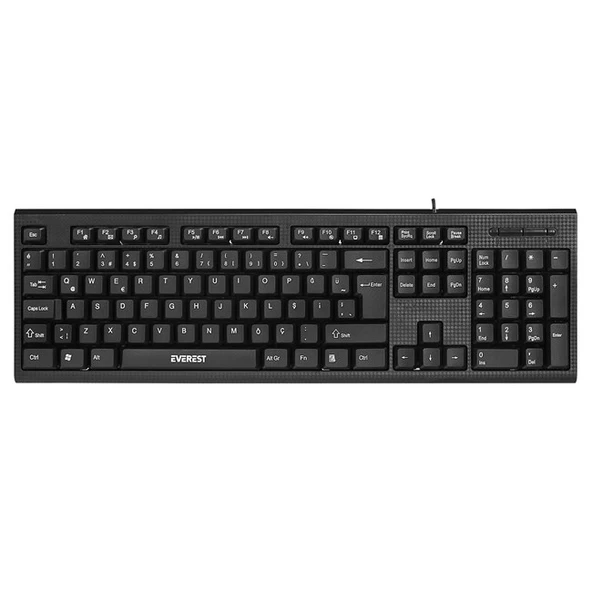 Everest KB-871U Standart USB Q Klavye Siyah