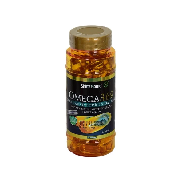 Aksuvital Shiffa Home Omega 3-6-9 1000MG DHA+EPA 550MG 60 Kapsül - 1