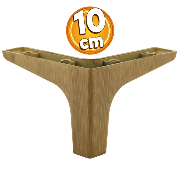 Sedef Mobilya Kanepe Sehpa Tv Ünitesi Baza Koltuk Ayağı Ahşap Desenli Açık Ceviz Renk 10 Cm Ayakları